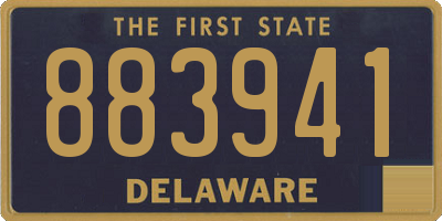 DE license plate 883941