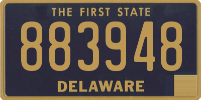 DE license plate 883948