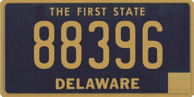 DE license plate 88396