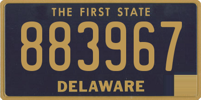 DE license plate 883967