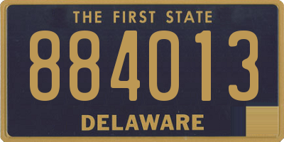 DE license plate 884013