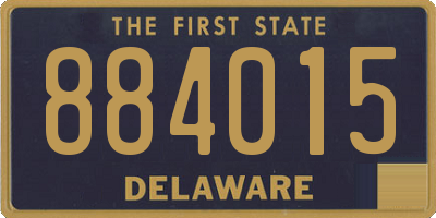 DE license plate 884015