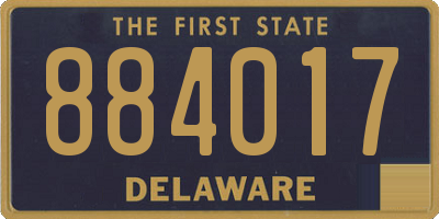 DE license plate 884017