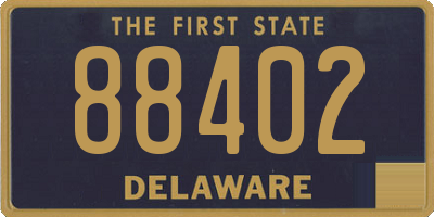 DE license plate 88402