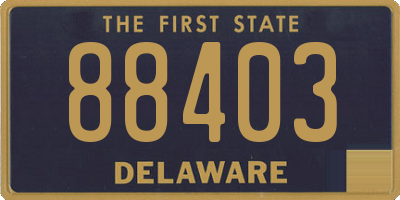 DE license plate 88403