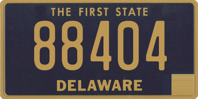 DE license plate 88404