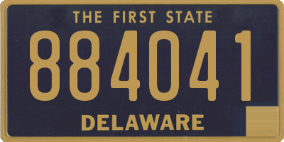 DE license plate 884041