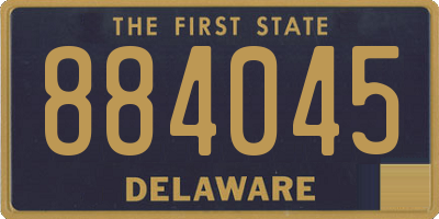 DE license plate 884045
