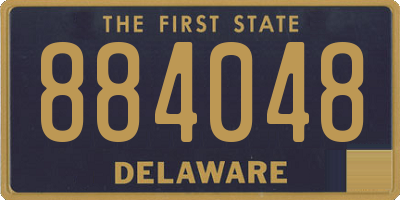 DE license plate 884048