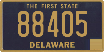 DE license plate 88405