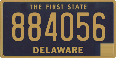 DE license plate 884056