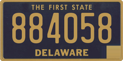 DE license plate 884058
