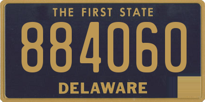 DE license plate 884060
