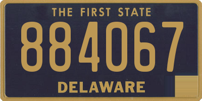 DE license plate 884067