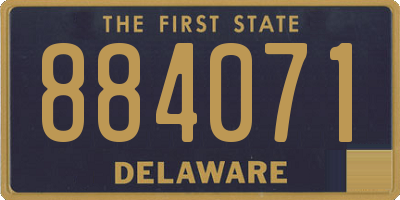 DE license plate 884071