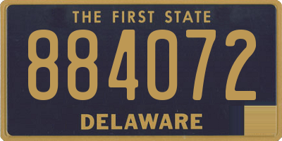 DE license plate 884072