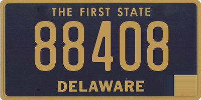 DE license plate 88408