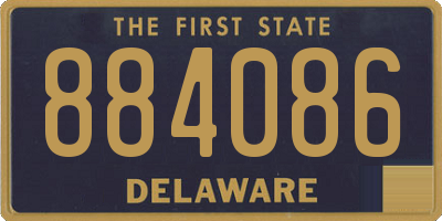 DE license plate 884086
