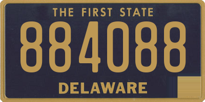 DE license plate 884088