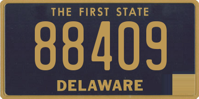 DE license plate 88409