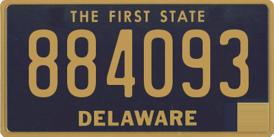 DE license plate 884093