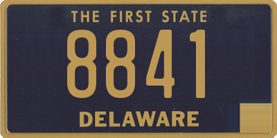 DE license plate 8841