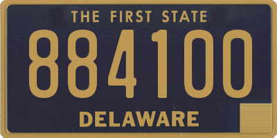 DE license plate 884100
