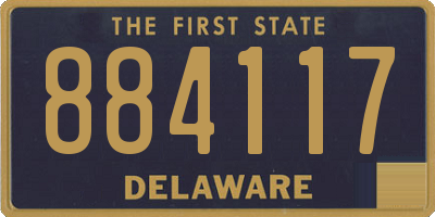 DE license plate 884117