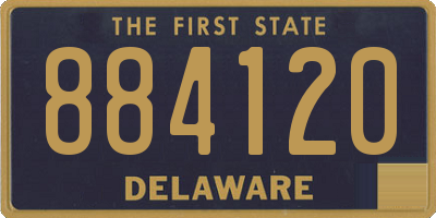 DE license plate 884120