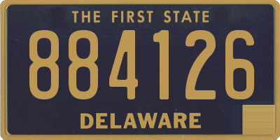 DE license plate 884126