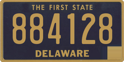 DE license plate 884128