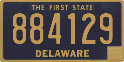 DE license plate 884129