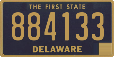 DE license plate 884133