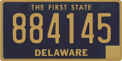DE license plate 884145