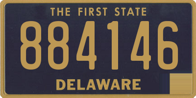 DE license plate 884146