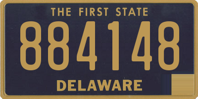 DE license plate 884148