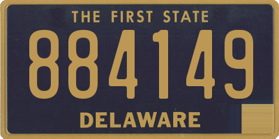 DE license plate 884149