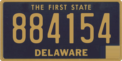 DE license plate 884154