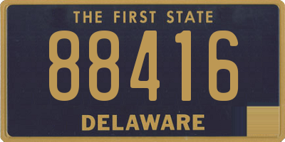 DE license plate 88416