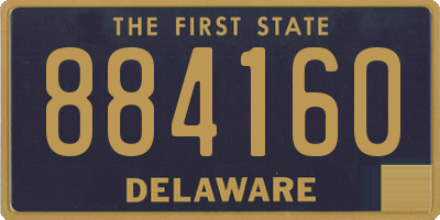 DE license plate 884160