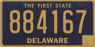 DE license plate 884167