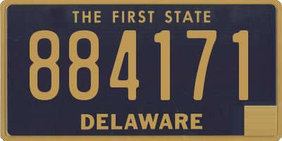 DE license plate 884171