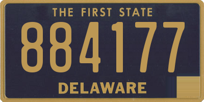 DE license plate 884177