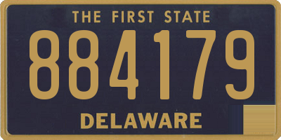 DE license plate 884179