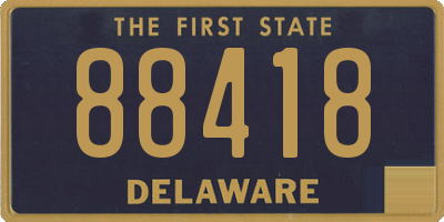 DE license plate 88418