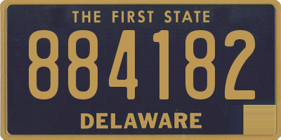 DE license plate 884182