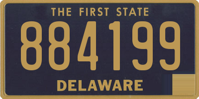 DE license plate 884199
