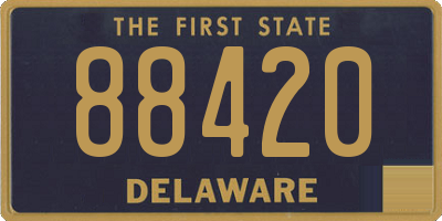 DE license plate 88420