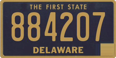 DE license plate 884207