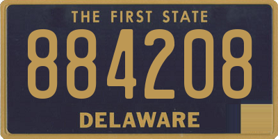 DE license plate 884208